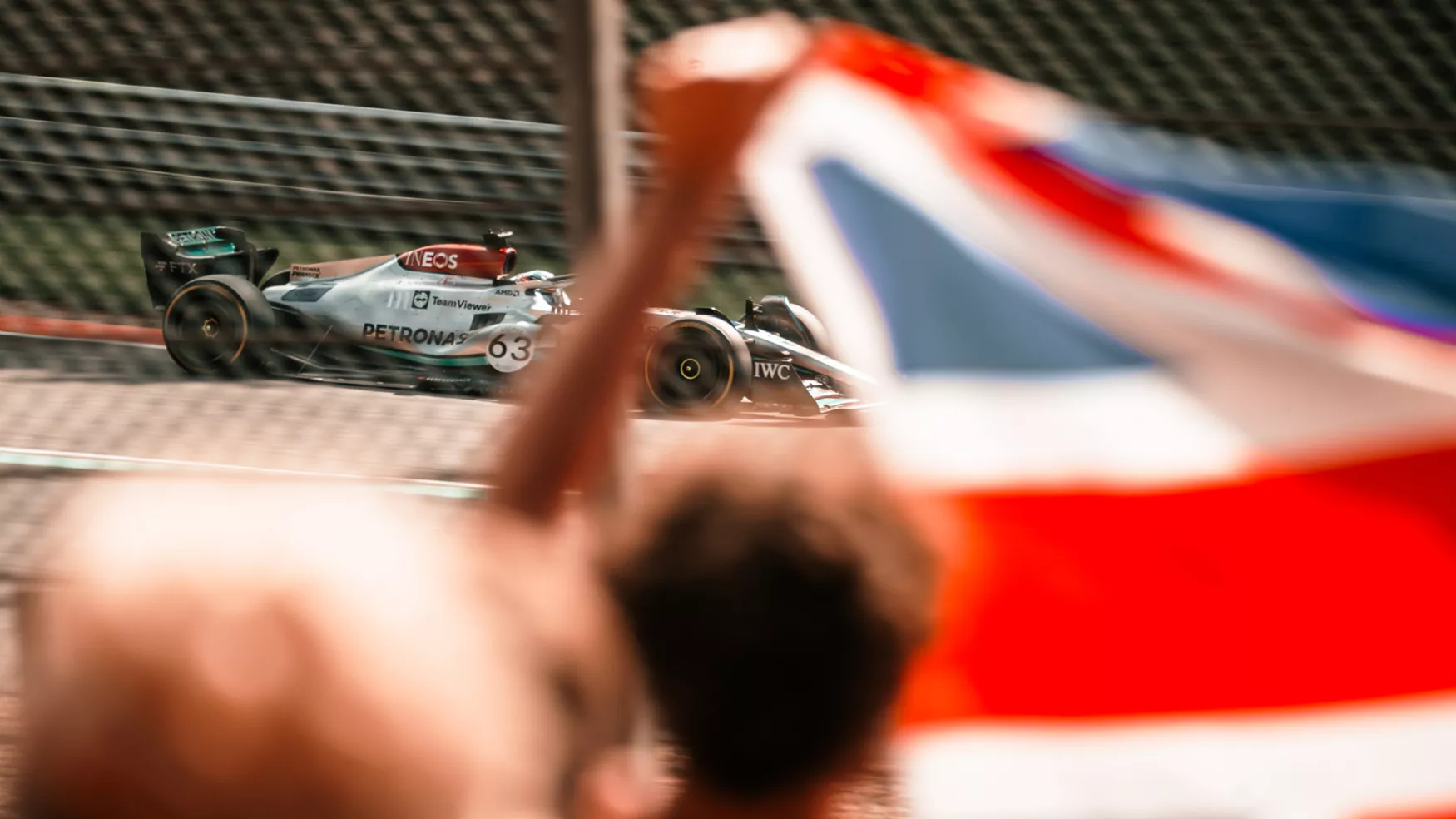 Des photos de qualité de F1, ici celle la Mercedes, pour alimenter les réseaux sociaux du Spa Grand Prix