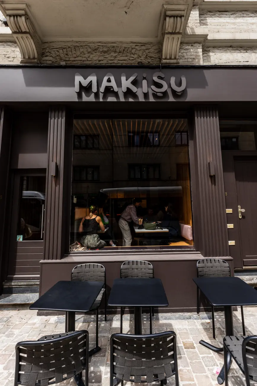 Façade du restaurant Makisu à Bruxelles